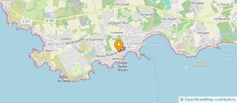 localisation de l'entreprise MADAME AURORE LE GOFF  PLOEMEUR