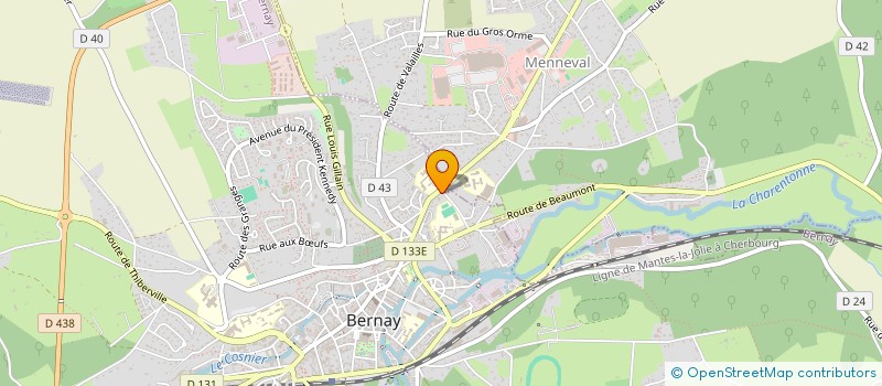 localisation de l'entreprise MADAME AURORE LE LES  BERNAY