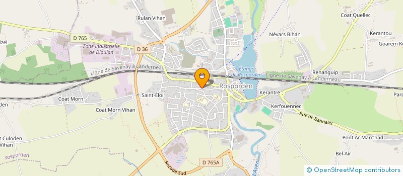 localisation de l'entreprise MADAME AURORE LE MEUR  ROSPORDEN