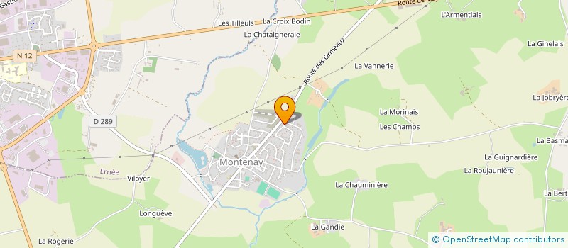 localisation de l'entreprise MADAME AURORE LE NEINDRE  MONTENAY