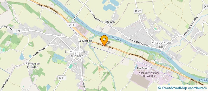 localisation de l'entreprise MADAME AURORE LEBBE à LA MAGDELAINE-SUR-TARN