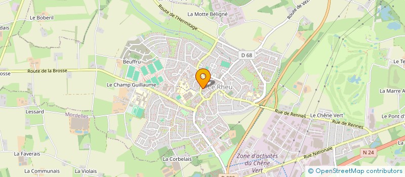 localisation de l'entreprise MADAME AURORE LECLERC à LE RHEU