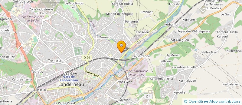 localisation de l'entreprise MADAME AURORE LEDYS à LANDERNEAU