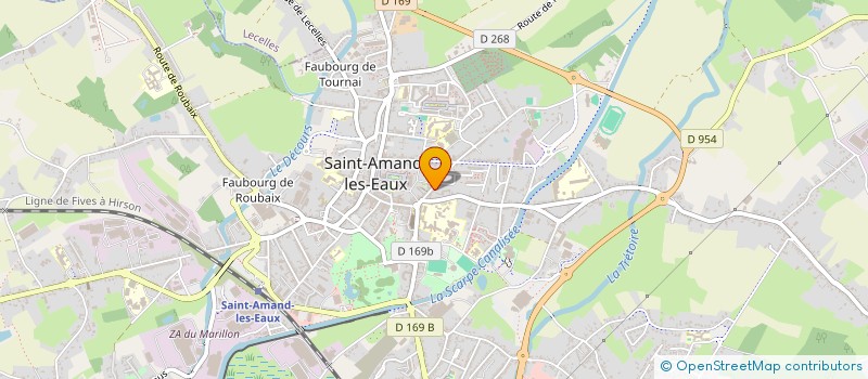 localisation de l'entreprise MADAME AURORE LEFEBVRE à SAINT-AMAND-LES-EAUX