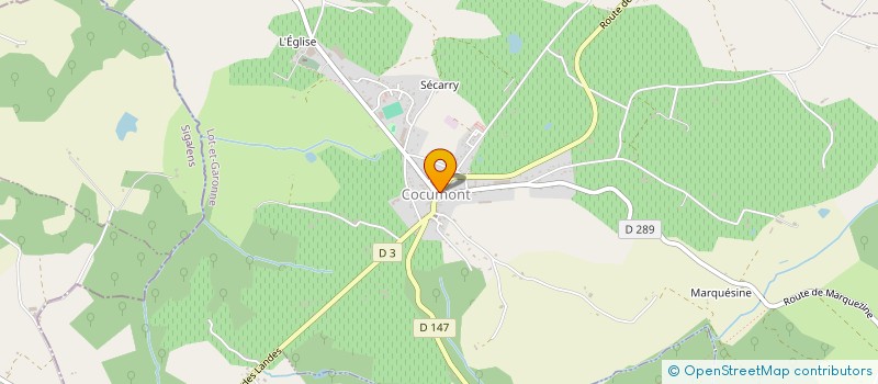 localisation de l'entreprise MADAME AURORE LEGLISE  COCUMONT