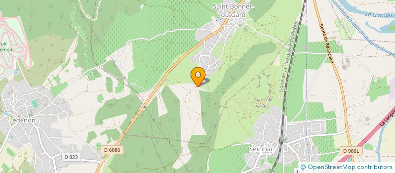 localisation de l'entreprise MADAME AURORE LEGRAND  SAINT-BONNET-DU-GARD