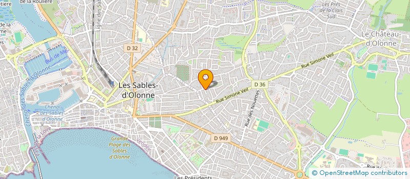 localisation de l'entreprise MADAME AURORE LEISSEN à LES SABLES D'OLONNE