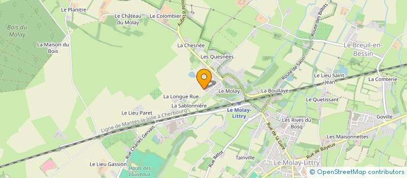 localisation de l'entreprise MADAME AURORE LELOHANT  LE MOLAY-LITTRY