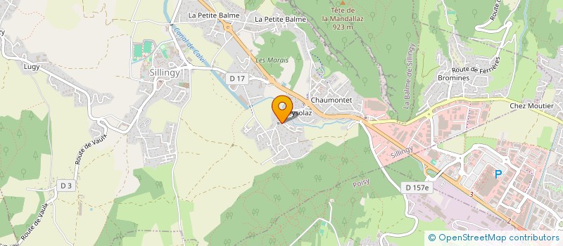 localisation de l'entreprise MADAME AURORE LEMAITRE  SILLINGY