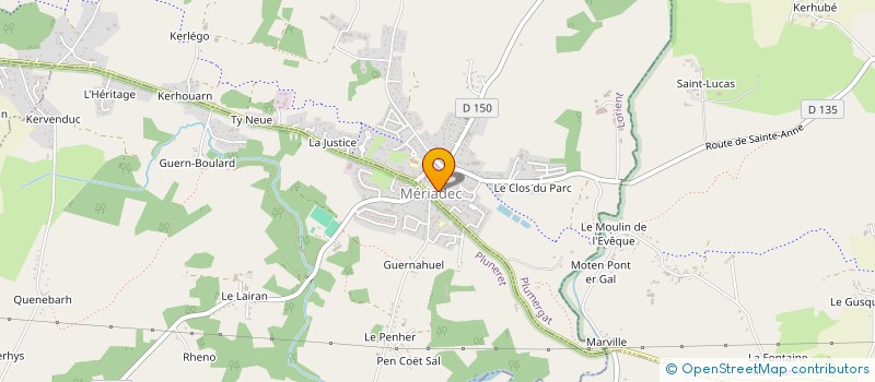 localisation de l'entreprise MADAME AURORE LERIGET  PLUMERGAT