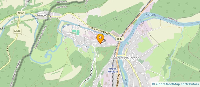 localisation de l'entreprise MADAME AURORE LEROY  VIREUX-MOLHAIN