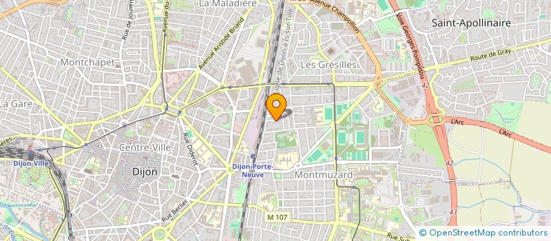 localisation de l'entreprise MADAME AURORE LEVAIN à DIJON
