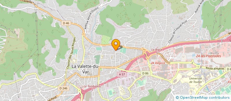 localisation de l'entreprise MADAME AURORE LOIZEAU à LA VALETTE-DU-VAR