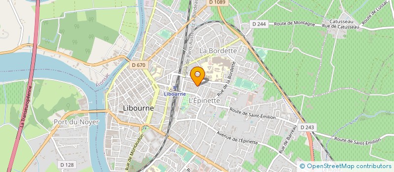 localisation de l'entreprise MADAME AURORE MAGRO  LIBOURNE
