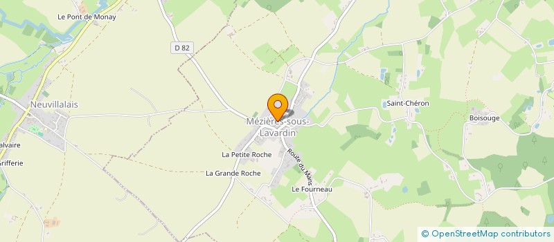 localisation de l'entreprise MADAME AURORE MARCHANT  MEZIERES-SOUS-LAVARDIN