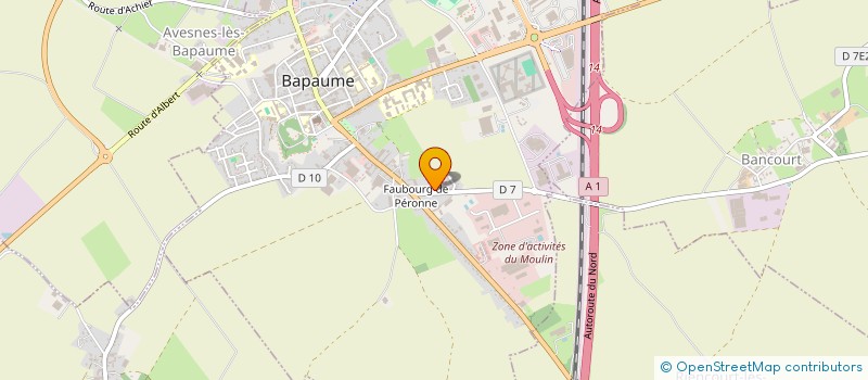 localisation de l'entreprise MADAME AURORE MARECHAL  BAPAUME