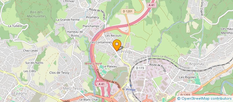 localisation de l'entreprise MADAME AURORE MARECHET à ANNECY