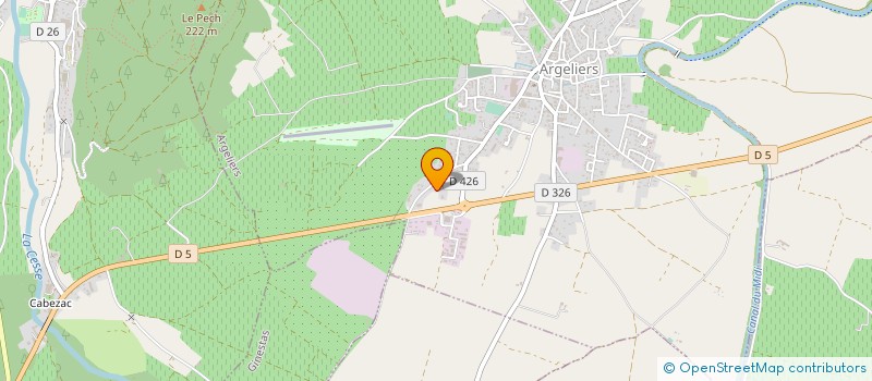 localisation de l'entreprise MADAME AURORE MARIN  ARGELIERS