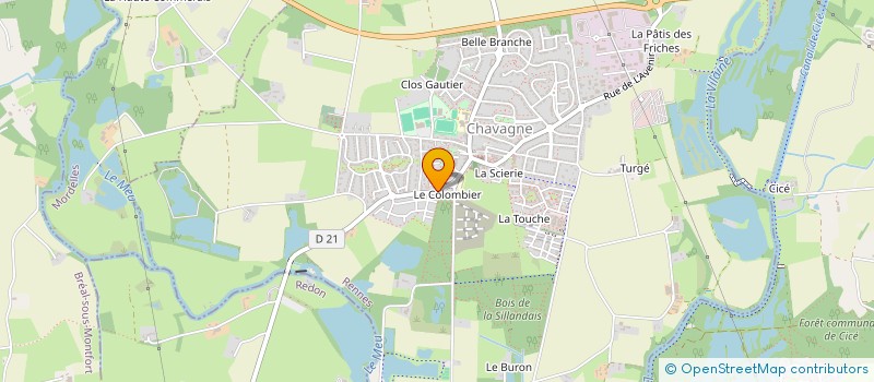 localisation de l'entreprise MADAME AURORE MARQUER  BREAL-SOUS-MONTFORT