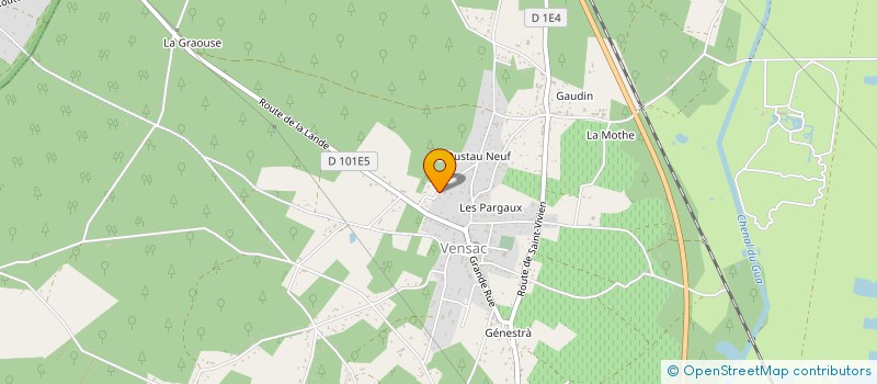 localisation de l'entreprise MADAME AURORE MARSAN  VENSAC