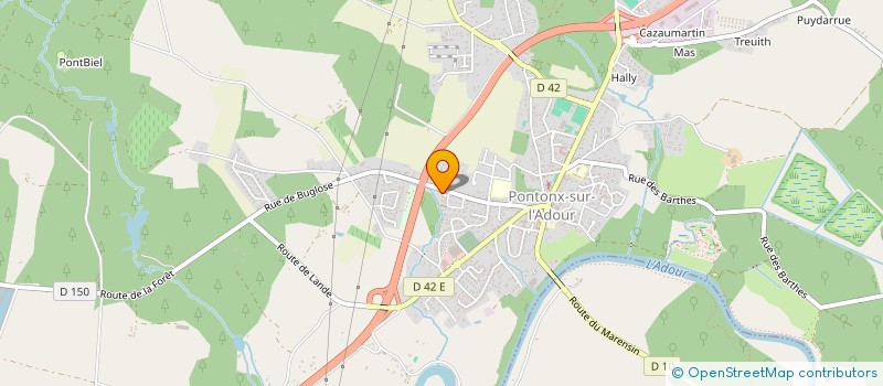 localisation de l'entreprise MADAME AURORE MARTIN  PONTONX-SUR-L'ADOUR