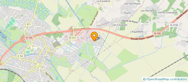 localisation de l'entreprise MADAME AURORE MARY  SAUJON