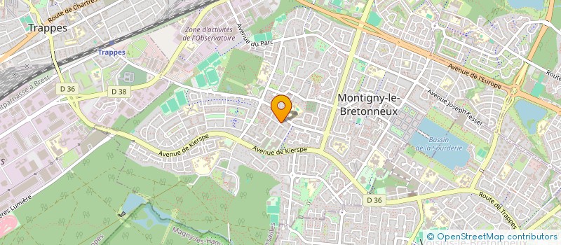 localisation de l'entreprise MADAME AURORE MASSON  MONTIGNY-LE-BRETONNEUX