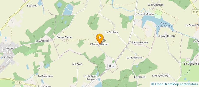 localisation de l'entreprise MADAME AURORE MAUD ANNE POIRIER  BEAUPREAU-EN-MAUGES