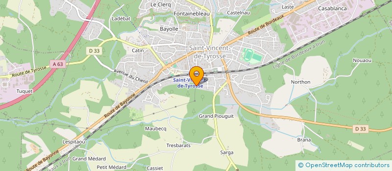 localisation de l'entreprise MADAME AURORE MAZEN  SAINT-VINCENT-DE-TYROSSE