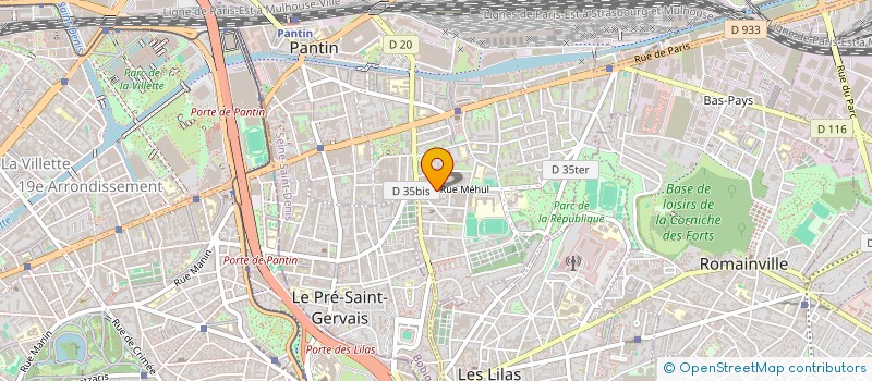 localisation de l'entreprise MADAME AURORE MERCADE  PANTIN