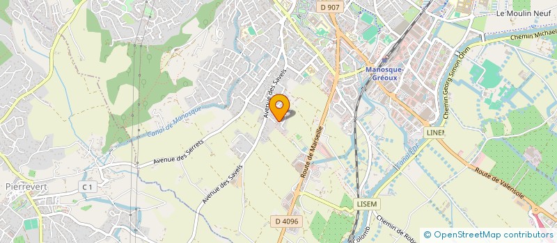 localisation de l'entreprise MADAME AURORE MERCIER  MANOSQUE