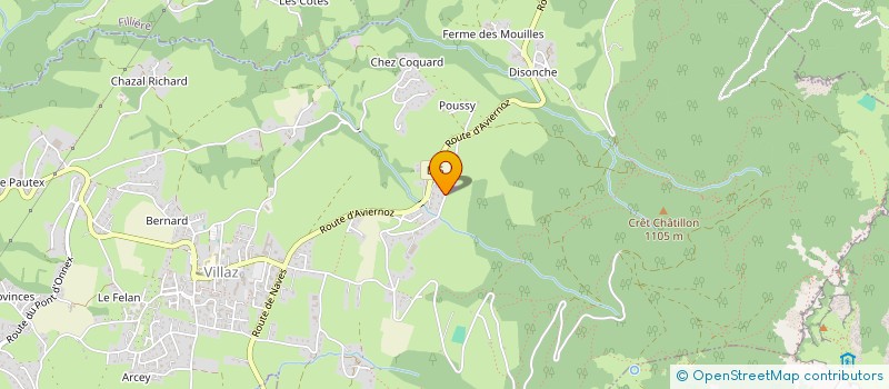 localisation de l'entreprise MADAME AURORE MERLANT  VILLAZ