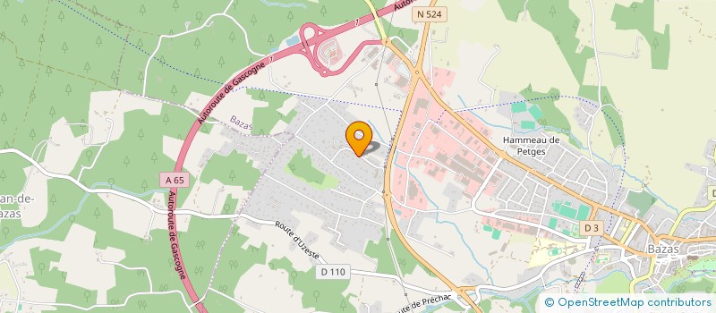 localisation de l'entreprise MADAME AURORE MEYNIE  BAZAS