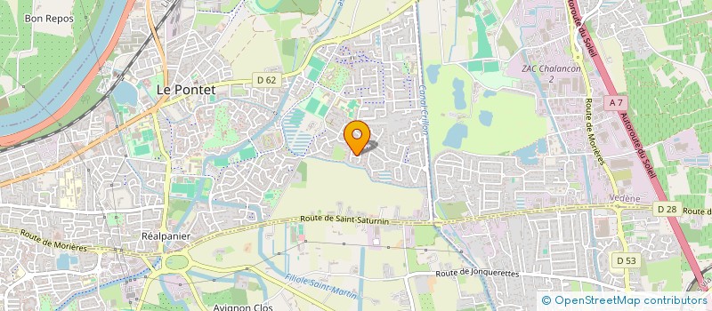 localisation de l'entreprise MADAME AURORE MEYNIER  LE PONTET