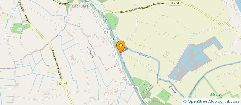 localisation de l'entreprise MADAME AURORE MICHENAUD-VECCHIARELLI  LAGRUERE