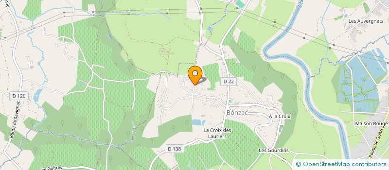 localisation de l'entreprise MADAME AURORE MIGNOT  BONZAC