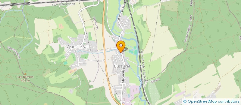 localisation de l'entreprise MADAME AURORE MONNIN  GRANGES-LE-BOURG