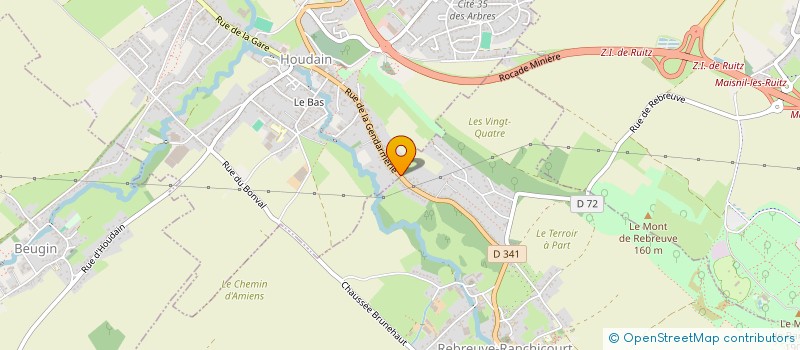 localisation de l'entreprise MADAME AURORE MONVOISIN  HOUDAIN