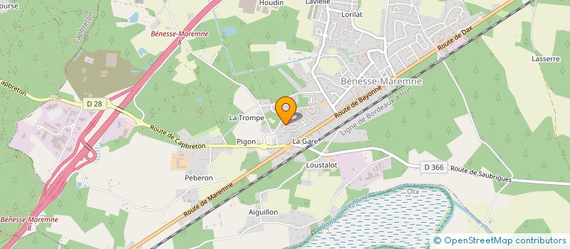 localisation de l'entreprise MADAME AURORE MOUCHEL  BENESSE-MAREMNE