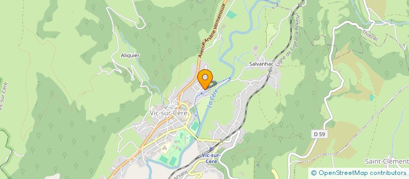 localisation de l'entreprise MADAME AURORE MOULOUBOU à VIC-SUR-CERE
