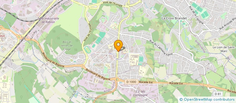 localisation de l'entreprise MADAME AURORE NICAUD à ANGOULEME