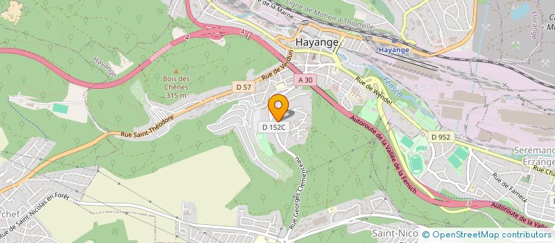 localisation de l'entreprise MADAME AURORE OLIVEIRA  HAYANGE