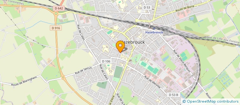 localisation de l'entreprise MADAME AURORE OURDOUILLIE  HAZEBROUCK