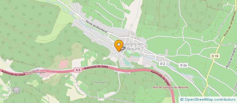 localisation de l'entreprise MADAME AURORE PAILLARD  SAVIGNY-LES-BEAUNE