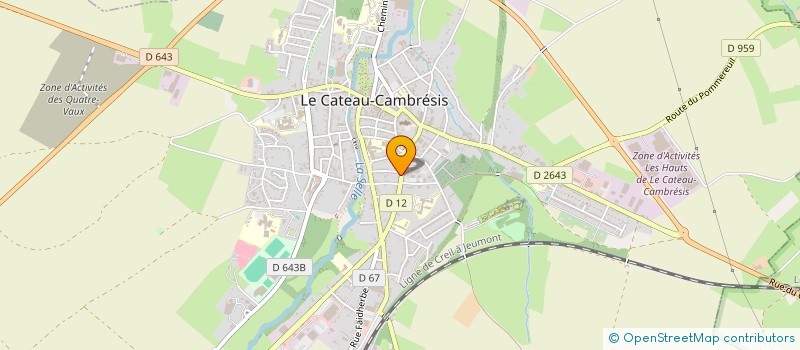 localisation de l'entreprise MADAME AURORE PAINDAVOINE  LE CATEAU-CAMBRESIS