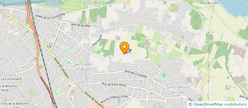 localisation de l'entreprise MADAME AURORE PARCE à SAINT-CYR-EN-VAL