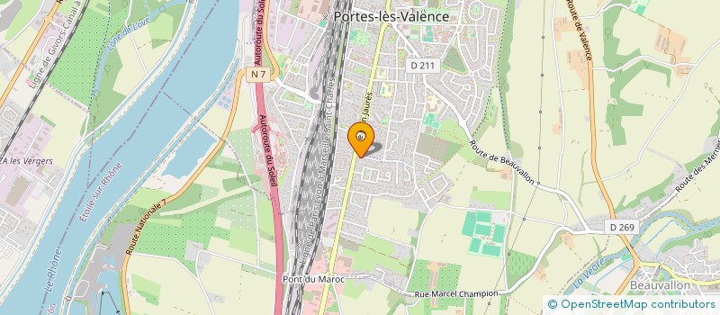 localisation de l'entreprise MADAME AURORE PARENTI  PORTES-LES-VALENCE