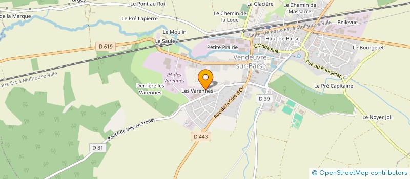 localisation de l'entreprise MADAME AURORE PARISOT  VENDEUVRE-SUR-BARSE