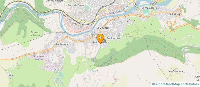 localisation de l'entreprise MADAME AURORE PASCAL à CREISSELS