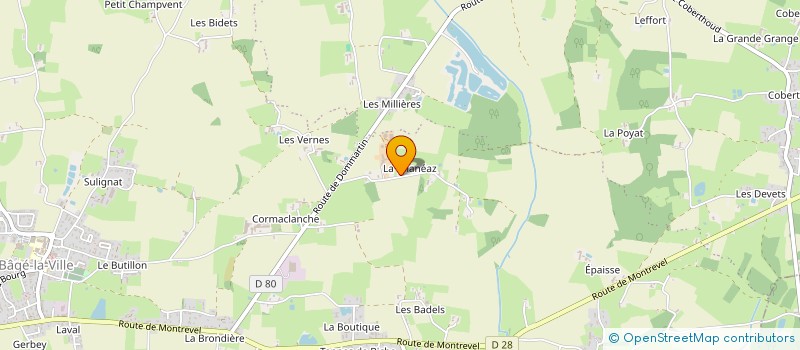 localisation de l'entreprise MADAME AURORE PAUTRET à BAGE-DOMMARTIN